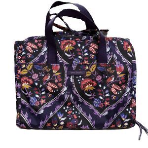 Vera Bradley Lighten Up Hanging Travel Organizer Foxwood Meadow Purple